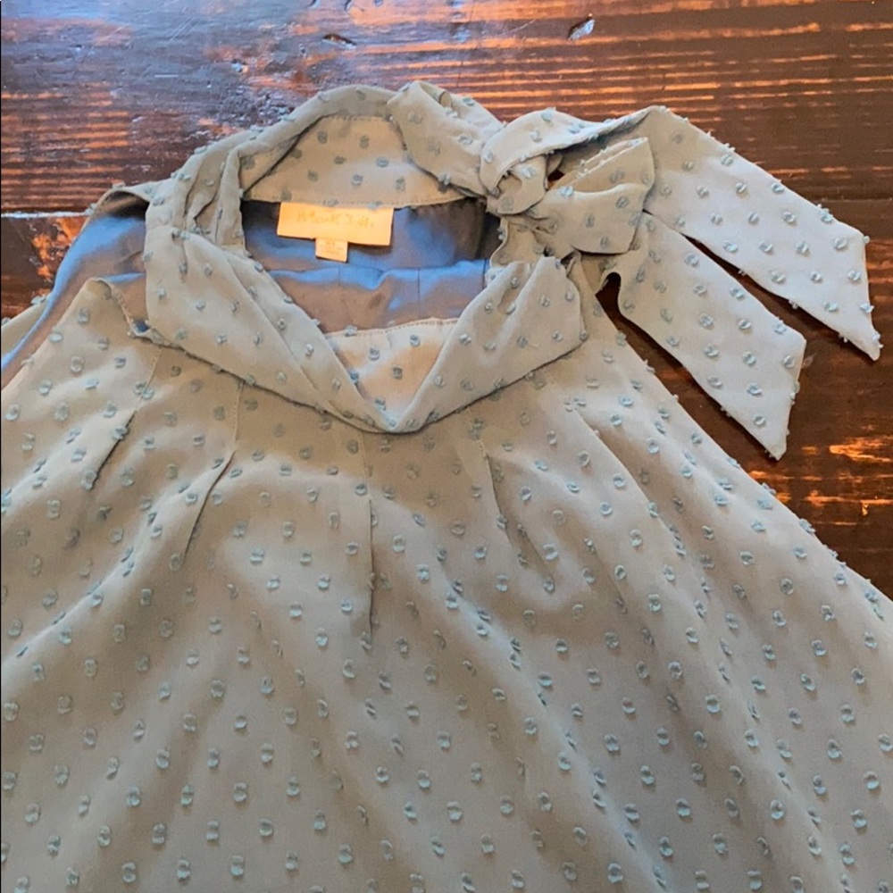 ModCloth swiss dot teal tank top